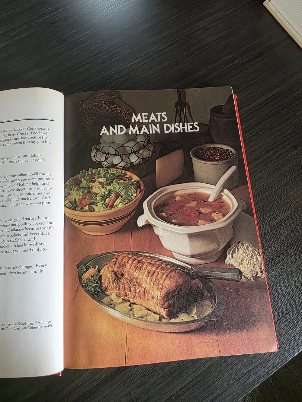 Vintage Betty Crocker Cookbook - Red Hardback New and Revised Edition Cookbook